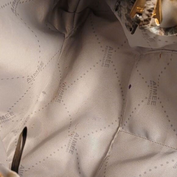 Aimee KESTENBERG Snakeskin Patterned LEATHER Shoulder Bag - Picture 7 of 8